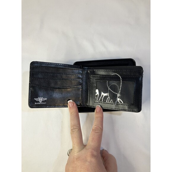 NWT GRATEFUL DEAD Steal Your Face Vegan Leather Mens Bi-Fold Wallet - Picture 2 of 4